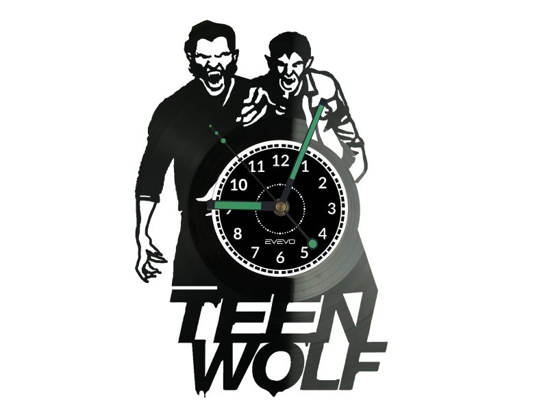 Teen Wolf Vinyl Zegar Ścienny Płyta Winylowa Nowoczesny Dekoracyjny Na Prezent Urodziny