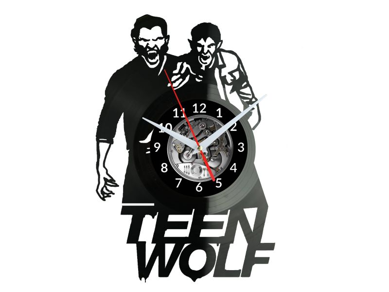 Teen Wolf Vinyl Zegar Ścienny Płyta Winylowa Nowoczesny Dekoracyjny Na Prezent Urodziny