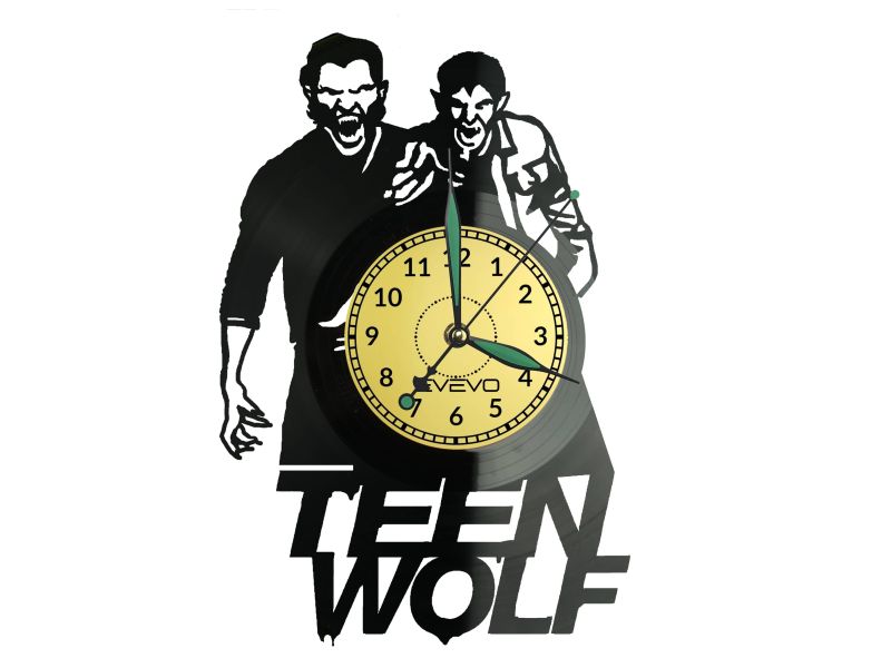 Teen Wolf Vinyl Zegar Ścienny Płyta Winylowa Nowoczesny Dekoracyjny Na Prezent Urodziny