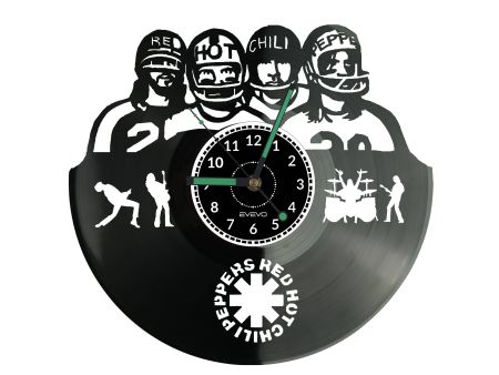 RED HOT CHILI PEPPERS Vinyl Zegar Ścienny Płyta Winylowa Nowoczesny Dekoracyjny Na Prezent Urodziny