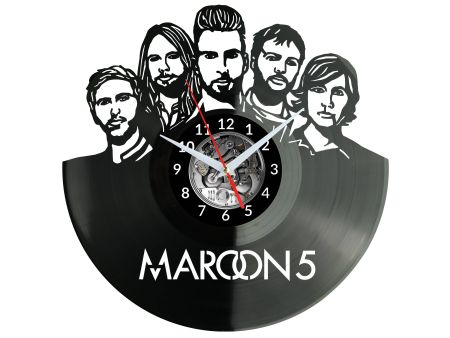 Maroon5 Vinyl Zegar Ścienny Płyta Winylowa Nowoczesny Dekoracyjny Na Prezent Urodziny