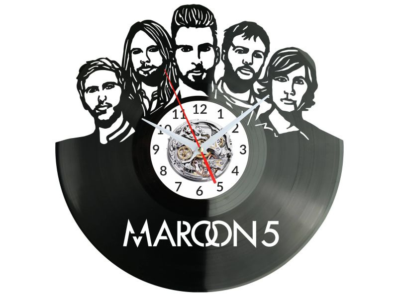 Maroon5 Vinyl Zegar Ścienny Płyta Winylowa Nowoczesny Dekoracyjny Na Prezent Urodziny