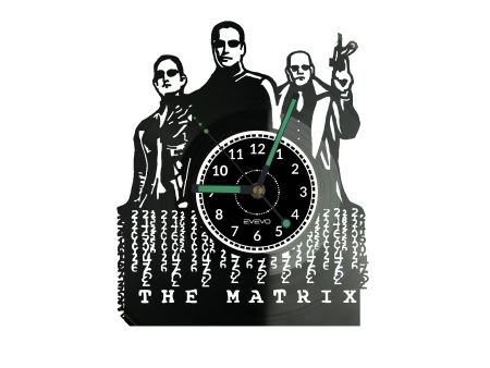 The Matrix Vinyl Zegar Ścienny Płyta Winylowa Nowoczesny Dekoracyjny Na Prezent Urodziny