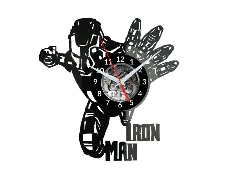 Ironman Vinyl Zegar Ścienny Płyta Winylowa Nowoczesny Dekoracyjny Na Prezent Urodziny