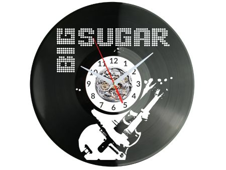 Big Sugar Vinyl Zegar Ścienny Płyta Winylowa Nowoczesny Dekoracyjny Na Prezent Urodziny