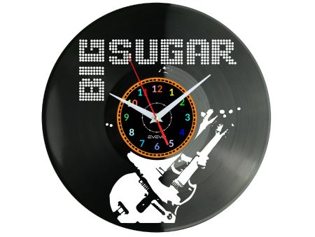 Big Sugar Vinyl Zegar Ścienny Płyta Winylowa Nowoczesny Dekoracyjny Na Prezent Urodziny