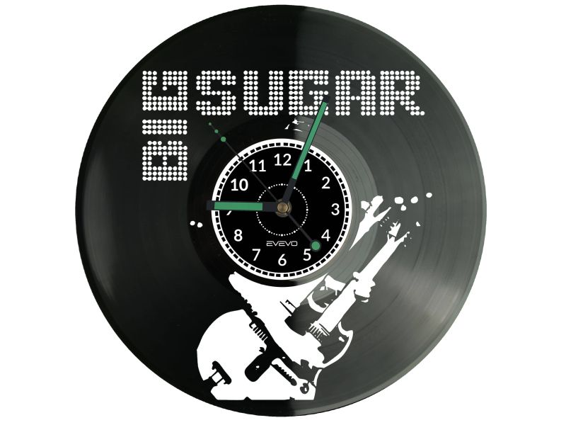 Big Sugar Vinyl Zegar Ścienny Płyta Winylowa Nowoczesny Dekoracyjny Na Prezent Urodziny