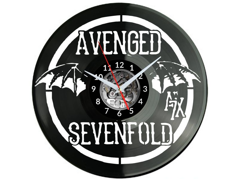 Avenged Sevenfold Vinyl Zegar Ścienny Płyta Winylowa Nowoczesny Dekoracyjny Na Prezent Urodziny