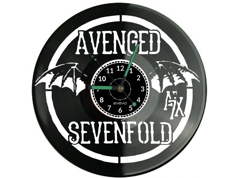 Avenged Sevenfold Vinyl Zegar Ścienny Płyta Winylowa Nowoczesny Dekoracyjny Na Prezent Urodziny