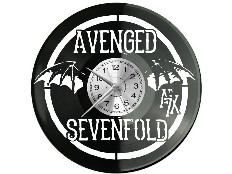 Avenged Sevenfold Vinyl Zegar Ścienny Płyta Winylowa Nowoczesny Dekoracyjny Na Prezent Urodziny