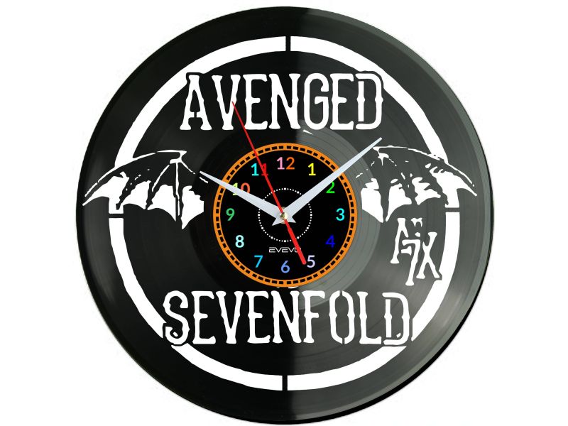 Avenged Sevenfold Vinyl Zegar Ścienny Płyta Winylowa Nowoczesny Dekoracyjny Na Prezent Urodziny