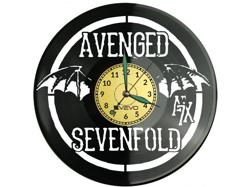 Avenged Sevenfold Vinyl Zegar Ścienny Płyta Winylowa Nowoczesny Dekoracyjny Na Prezent Urodziny