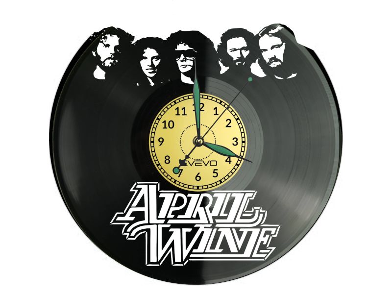 April Wine Vinyl Zegar Ścienny Płyta Winylowa Nowoczesny Dekoracyjny Na Prezent Urodziny