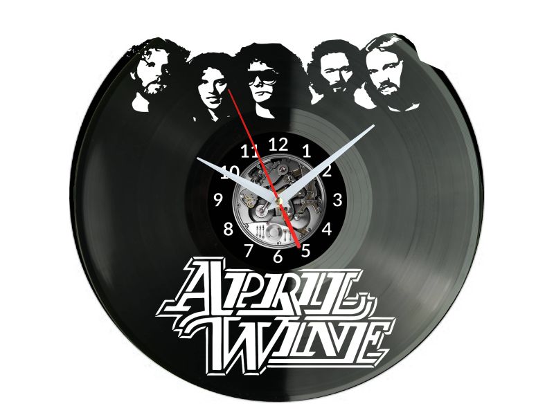 April Wine Vinyl Zegar Ścienny Płyta Winylowa Nowoczesny Dekoracyjny Na Prezent Urodziny