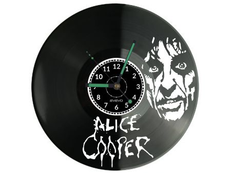 Alice Cooper Vinyl Zegar Ścienny Płyta Winylowa Nowoczesny Dekoracyjny Na Prezent Urodziny