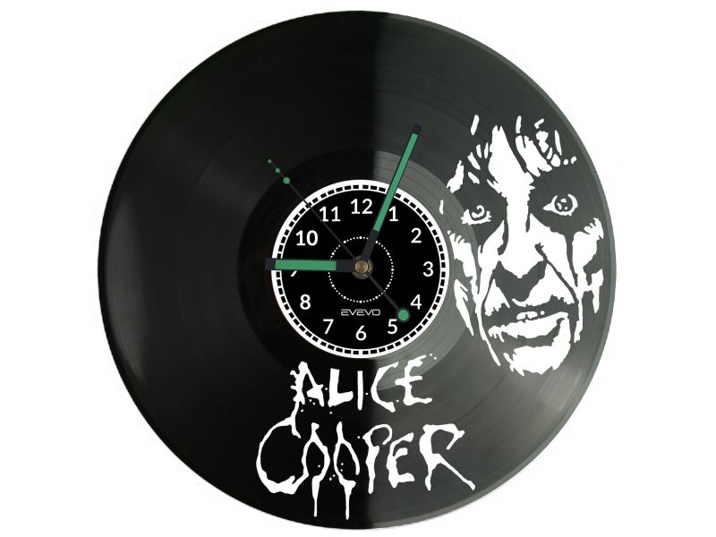 Alice Cooper Vinyl Zegar Ścienny Płyta Winylowa Nowoczesny Dekoracyjny Na Prezent Urodziny