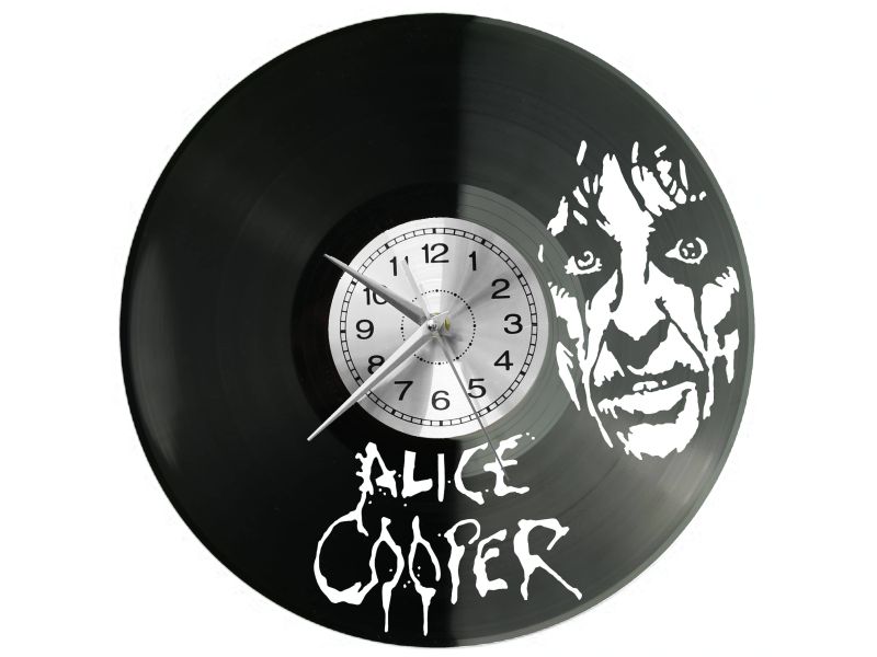 Alice Cooper Vinyl Zegar Ścienny Płyta Winylowa Nowoczesny Dekoracyjny Na Prezent Urodziny