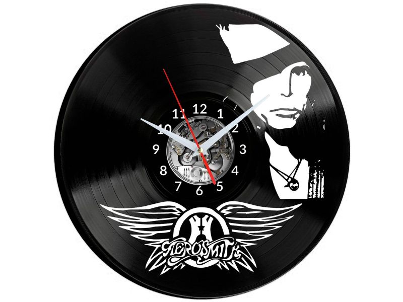 AEROSMITH Vinyl Zegar Ścienny Płyta Winylowa Nowoczesny Dekoracyjny Na Prezent Urodziny