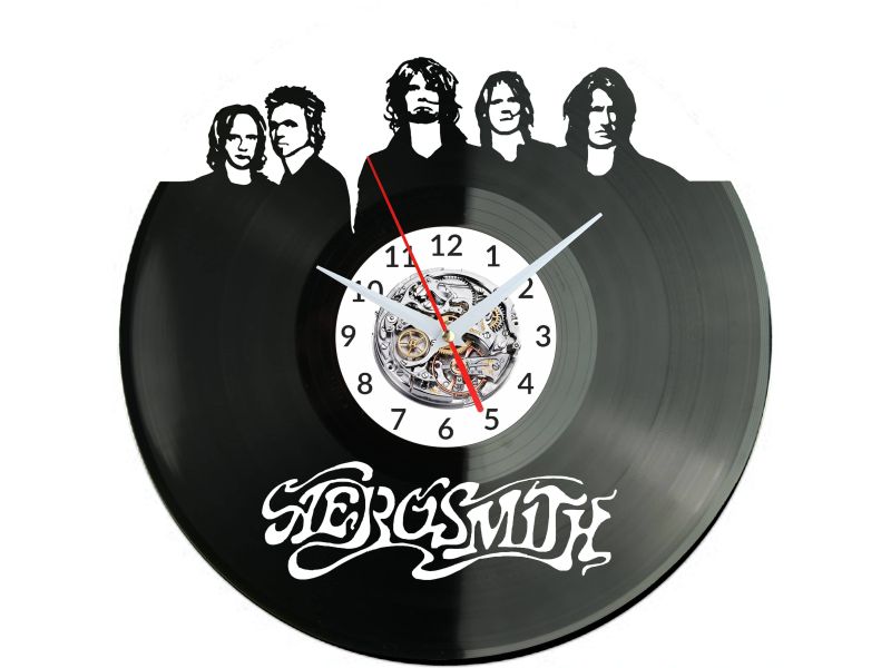 AEROSMITH Vinyl Zegar Ścienny Płyta Winylowa Nowoczesny Dekoracyjny Na Prezent Urodziny