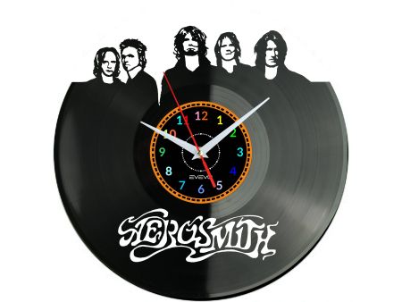 AEROSMITH Vinyl Zegar Ścienny Płyta Winylowa Nowoczesny Dekoracyjny Na Prezent Urodziny