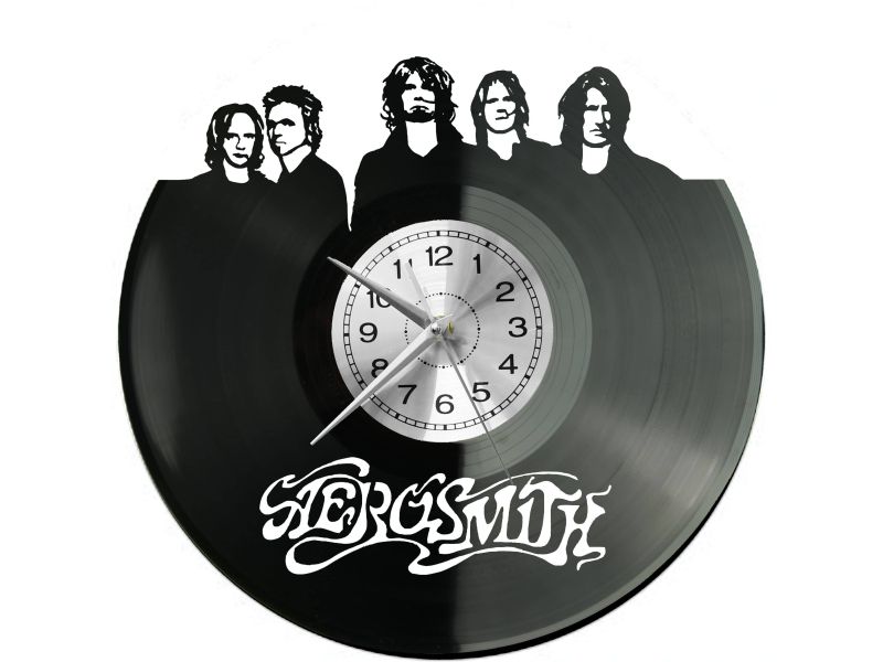 AEROSMITH Vinyl Zegar Ścienny Płyta Winylowa Nowoczesny Dekoracyjny Na Prezent Urodziny