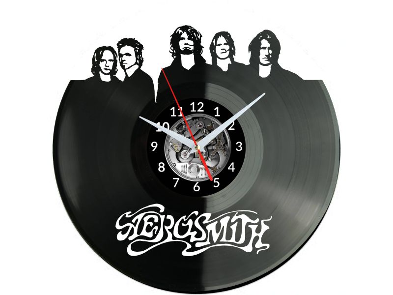 AEROSMITH Vinyl Zegar Ścienny Płyta Winylowa Nowoczesny Dekoracyjny Na Prezent Urodziny