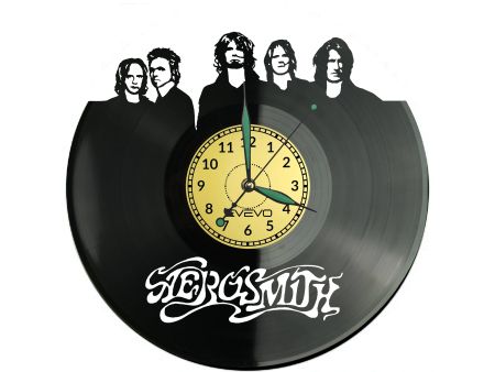 AEROSMITH Vinyl Zegar Ścienny Płyta Winylowa Nowoczesny Dekoracyjny Na Prezent Urodziny