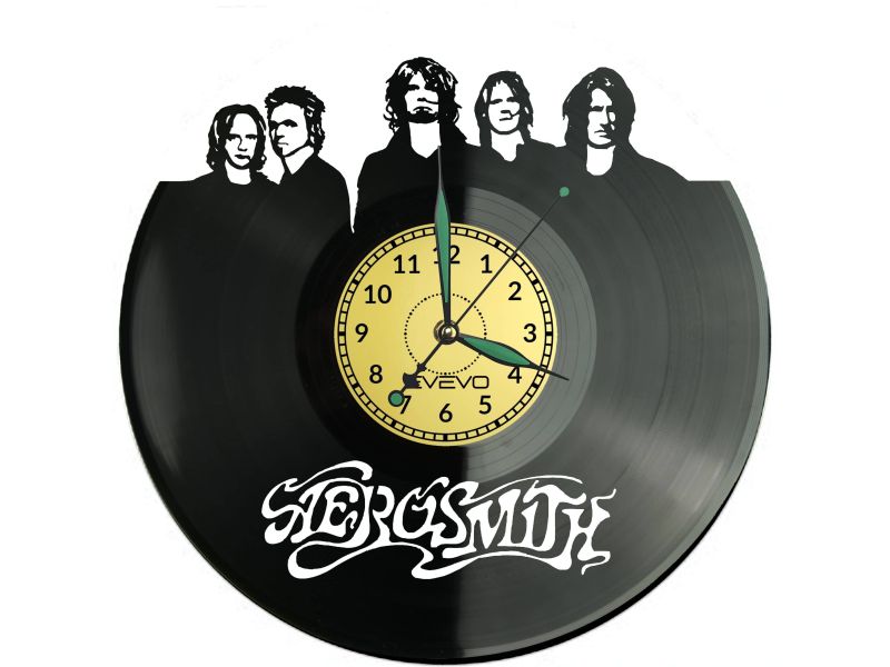 AEROSMITH Vinyl Zegar Ścienny Płyta Winylowa Nowoczesny Dekoracyjny Na Prezent Urodziny