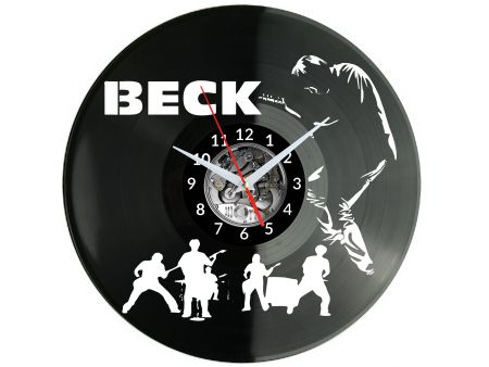 BECK Vinyl Zegar Ścienny Płyta Winylowa Nowoczesny Dekoracyjny Na Prezent Urodziny