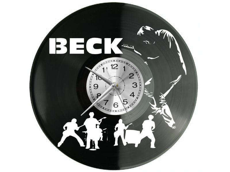 BECK Vinyl Zegar Ścienny Płyta Winylowa Nowoczesny Dekoracyjny Na Prezent Urodziny