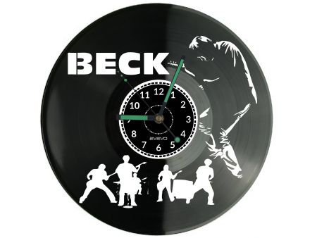 BECK Vinyl Zegar Ścienny Płyta Winylowa Nowoczesny Dekoracyjny Na Prezent Urodziny