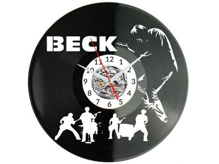 BECK Vinyl Zegar Ścienny Płyta Winylowa Nowoczesny Dekoracyjny Na Prezent Urodziny