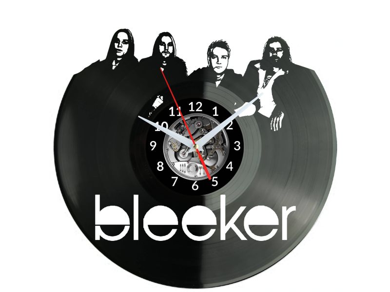 Bleeker Vinyl Zegar Ścienny Płyta Winylowa Nowoczesny Dekoracyjny Na Prezent Urodziny