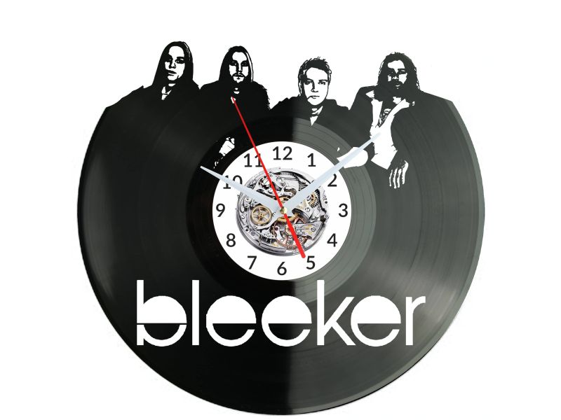 Bleeker Vinyl Zegar Ścienny Płyta Winylowa Nowoczesny Dekoracyjny Na Prezent Urodziny