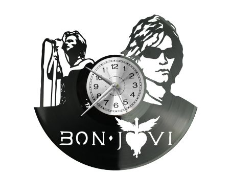 Bon Jovi Vinyl Zegar Ścienny Płyta Winylowa Nowoczesny Dekoracyjny Na Prezent Urodziny