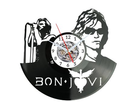 Bon Jovi Vinyl Zegar Ścienny Płyta Winylowa Nowoczesny Dekoracyjny Na Prezent Urodziny