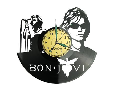 Bon Jovi Vinyl Zegar Ścienny Płyta Winylowa Nowoczesny Dekoracyjny Na Prezent Urodziny