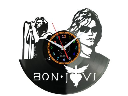 Bon Jovi Vinyl Zegar Ścienny Płyta Winylowa Nowoczesny Dekoracyjny Na Prezent Urodziny