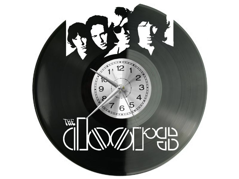 Doors Vinyl Zegar Ścienny Płyta Winylowa Nowoczesny Dekoracyjny Na Prezent Urodziny