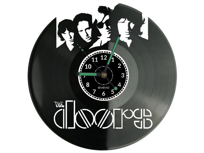 Doors Vinyl Zegar Ścienny Płyta Winylowa Nowoczesny Dekoracyjny Na Prezent Urodziny