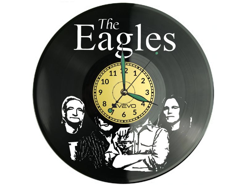 The Eagles Vinyl Zegar Ścienny Płyta Winylowa Nowoczesny Dekoracyjny Na Prezent Urodziny