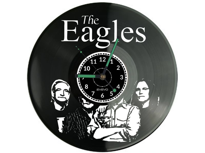 The Eagles Vinyl Zegar Ścienny Płyta Winylowa Nowoczesny Dekoracyjny Na Prezent Urodziny