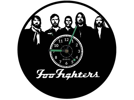 Foo Fighters Vinyl Zegar Ścienny Płyta Winylowa Nowoczesny Dekoracyjny Na Prezent Urodziny