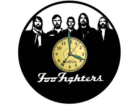 Foo Fighters Vinyl Zegar Ścienny Płyta Winylowa Nowoczesny Dekoracyjny Na Prezent Urodziny