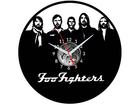 Foo Fighters Vinyl Zegar Ścienny Płyta Winylowa Nowoczesny Dekoracyjny Na Prezent Urodziny