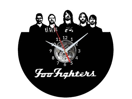 Foo Fighters Vinyl Zegar Ścienny Płyta Winylowa Nowoczesny Dekoracyjny Na Prezent Urodziny