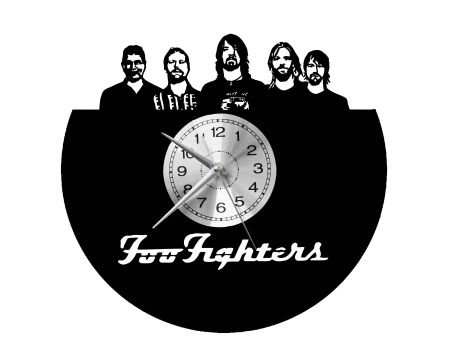 Foo Fighters Vinyl Zegar Ścienny Płyta Winylowa Nowoczesny Dekoracyjny Na Prezent Urodziny