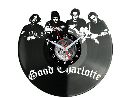 Good Charlotte Vinyl Zegar Ścienny Płyta Winylowa Nowoczesny Dekoracyjny Na Prezent Urodziny