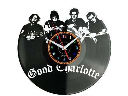 Good Charlotte Vinyl Zegar Ścienny Płyta Winylowa Nowoczesny Dekoracyjny Na Prezent Urodziny