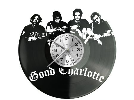 Good Charlotte Vinyl Zegar Ścienny Płyta Winylowa Nowoczesny Dekoracyjny Na Prezent Urodziny